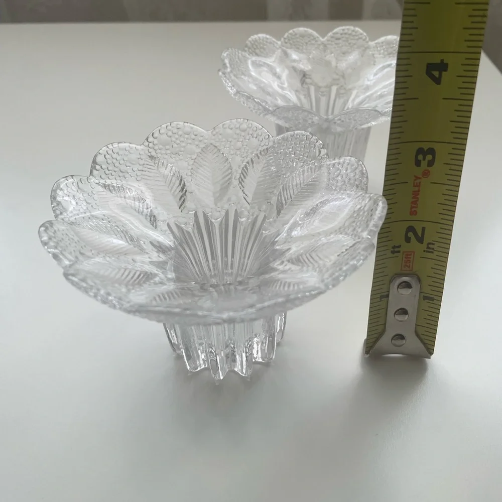 Vintage Lausitzer Glas ‘Medea’ Pattern Crystal Set‎ of 2